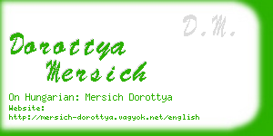 dorottya mersich business card